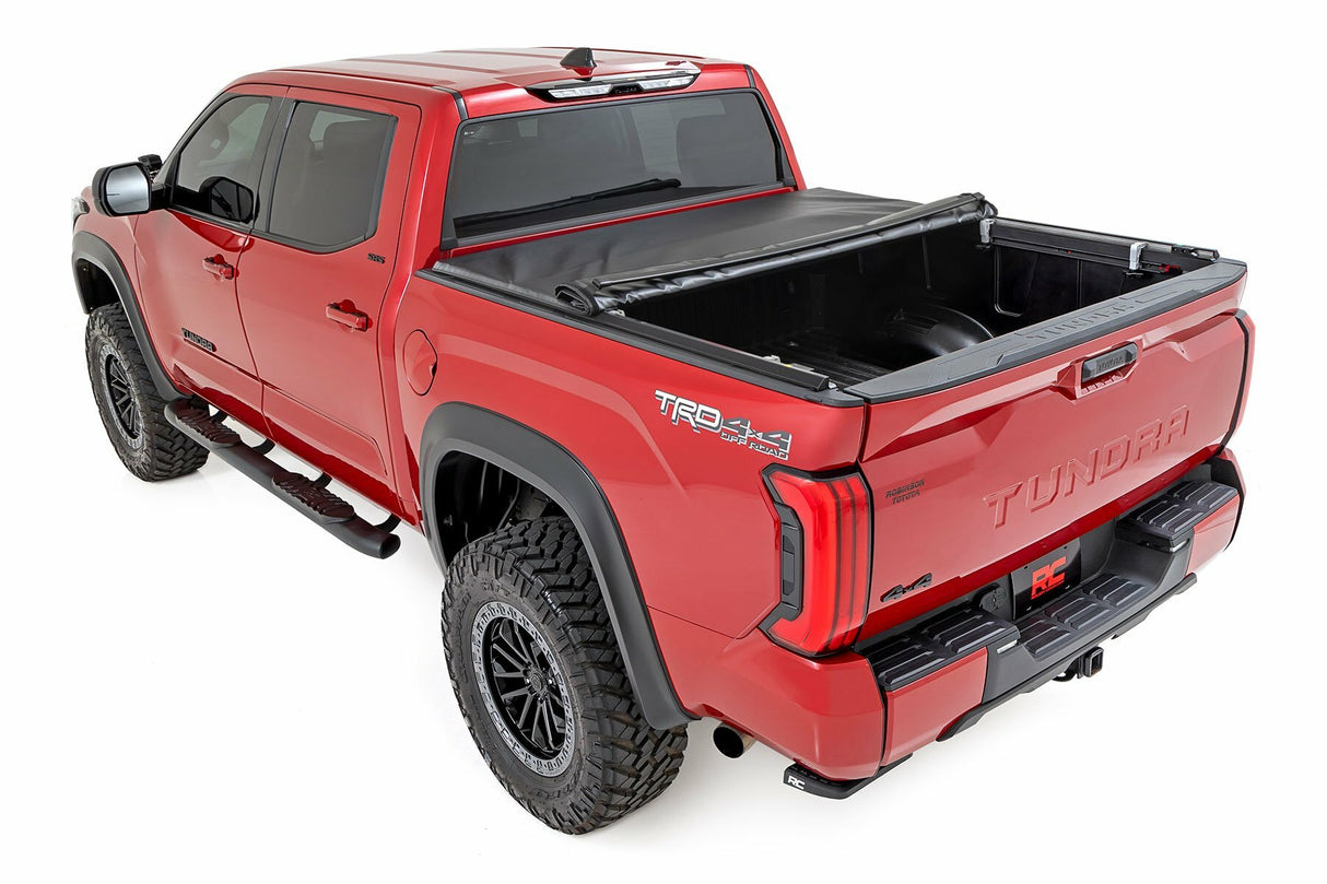 Fits Toyota Tundra 2WD/4WD (2022-2024) Soft Roll Up Bed Cover; 5'7" Bed 42619550