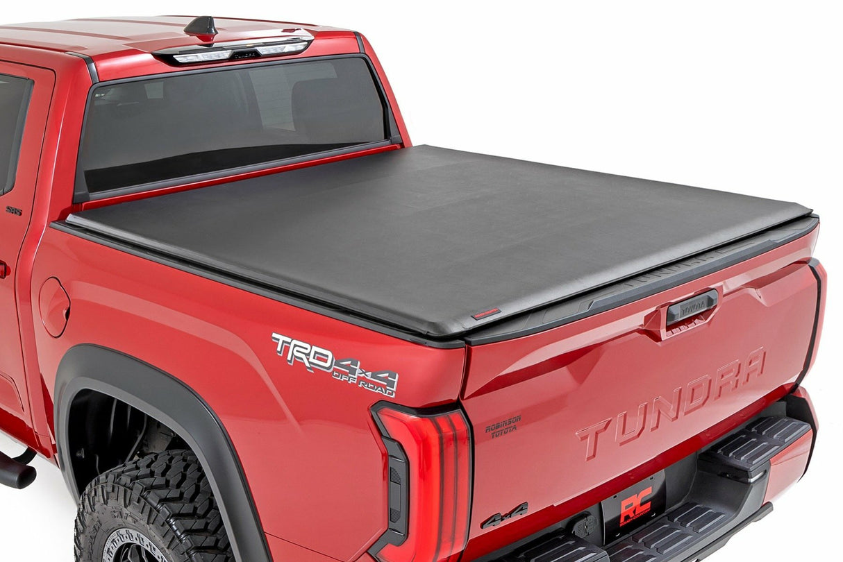 Fits Toyota Tundra 2WD/4WD (2022-2024) Soft Roll Up Bed Cover; 5'7" Bed 42619550