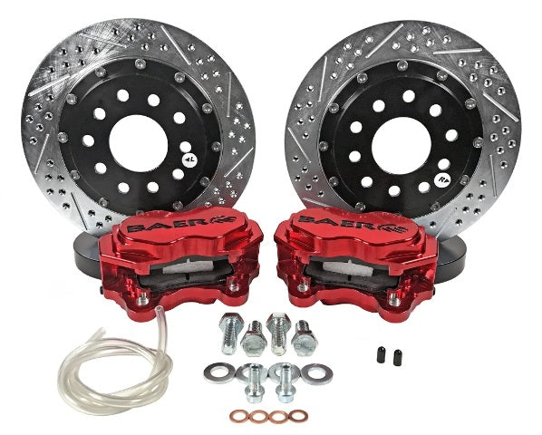 Fits 2015-2018 Ford Mustang EcoBoost Rear Disc Brake Kit 4262695FR slotted