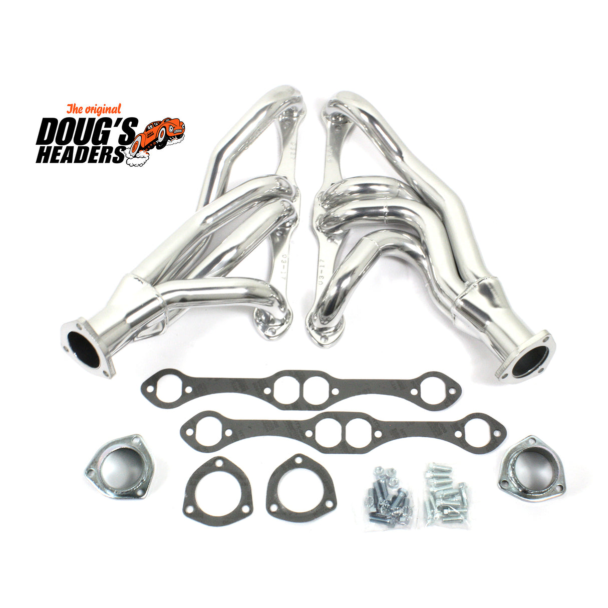 Mid-Length Headers for 62-67 Chevy II 265-400 SBC W/O EGR/A.I.R. Stock D327