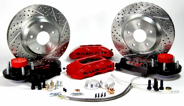 1988-1998 C1500 Track4 Brake System Front 4301618B stainless steel slotted