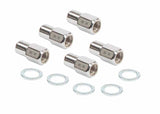 Mr. Gasket competition open end style lug nuts set of 5 chrome steel 4301G
