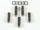 Mr. Gasket competition open end style lug nuts set of 5 chrome steel 4303G