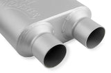 2-Chamber Muffler 430402-FM 3.00 Center Inlet / 2.50 Dual Outlet performance muffler