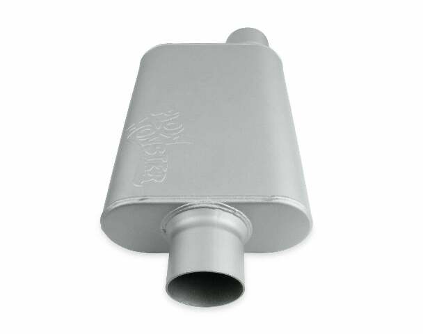 2-Chamber Muffler 43041-FM 3.00 OFFSET IN / 3.00 CENTER OUT performance muffler