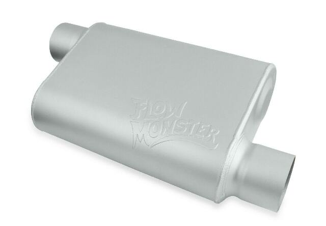 2-Chamber Muffler 43043-FM 3.00 Offset Inlet / 3.00 Offset Outlet performance muffler