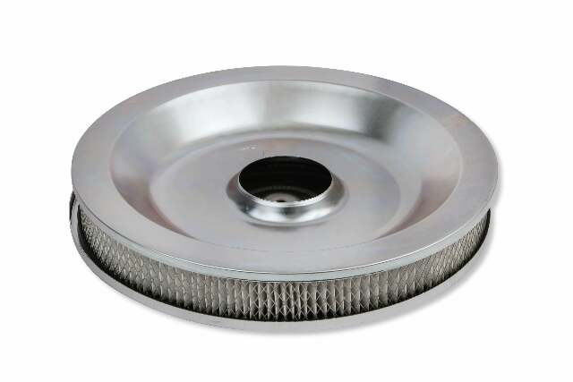 Mr. Gasket air cleaner low mount chrome steel 4338