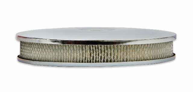 Mr. Gasket air cleaner low mount chrome steel 4338