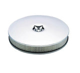 Mr. Gasket air cleaner low mount chrome steel 4338