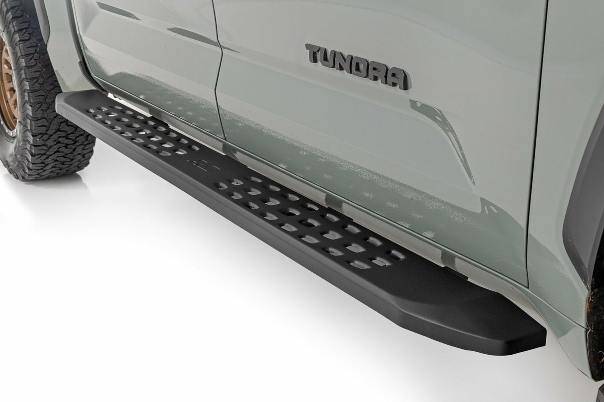 Fits Toyota Tundra 2WD/4WD (2022-2024) RPT2 Running Board; Crew Cab; Black 44007