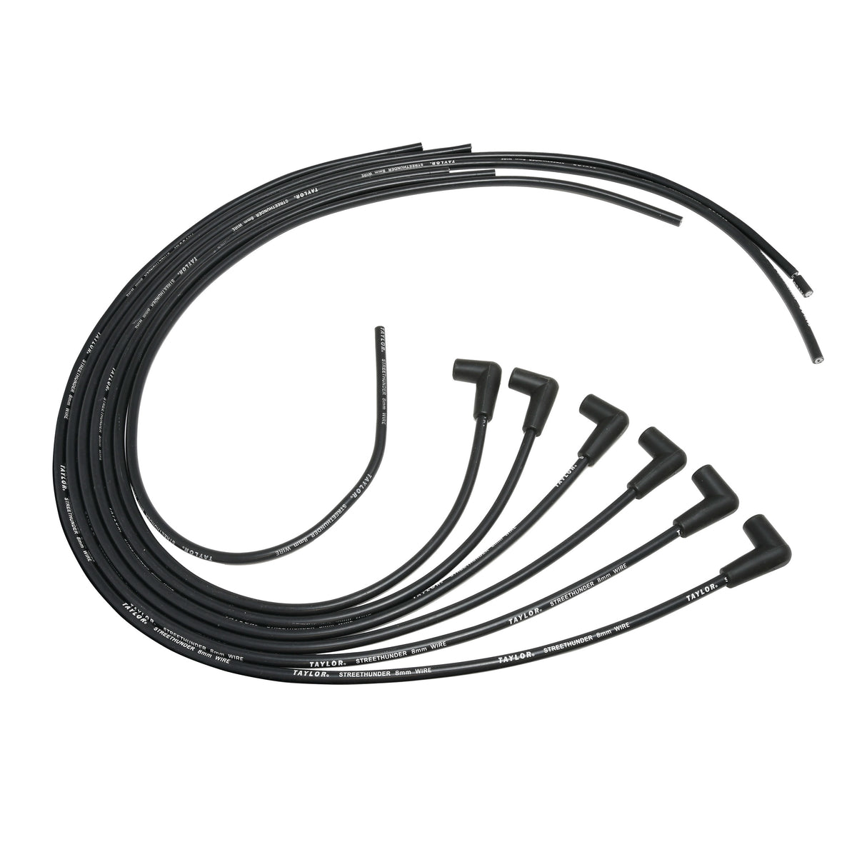 Spark Plug Wire Set Universal 8mm Silicone 90? 500 ohm/ft Street Thunder 50047