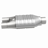 MagnaFlow universal catalytic converter 2.5 inch inlet/outlet stainless steel CARB compliant 441007