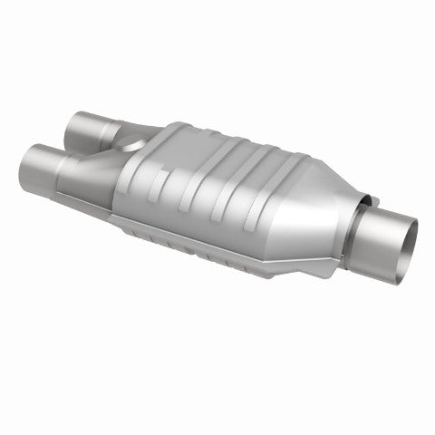 MagnaFlow universal catalytic converter 2.5 inch inlet/outlet stainless steel CARB compliant 441007