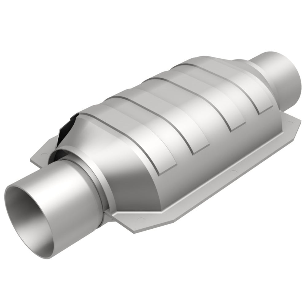 MagnaFlow universal catalytic converter 2.5 inch inlet/outlet stainless steel CARB compliant 441036