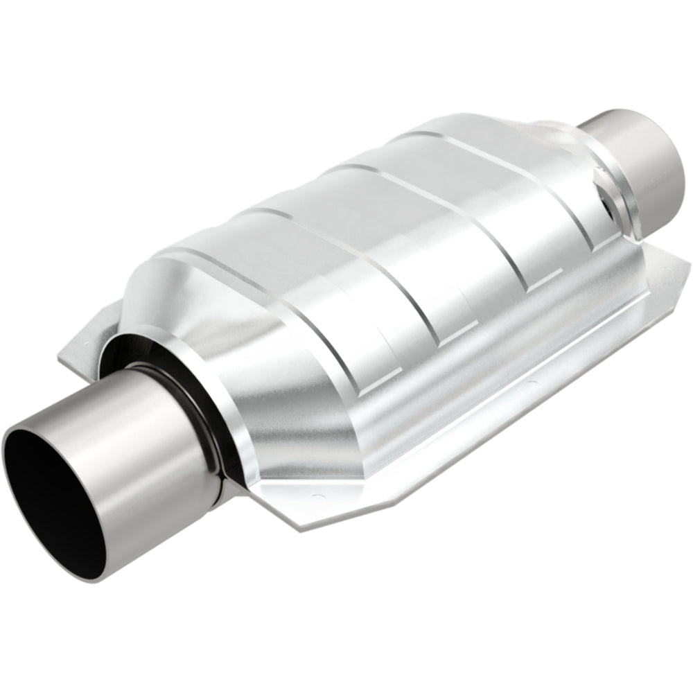 MagnaFlow universal catalytic converter 2.5 inch inlet/outlet stainless steel CARB compliant 441036