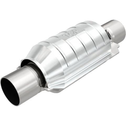 MagnaFlow universal catalytic converter 2.25 inch inlet/outlet stainless steel CARB compliant 441235