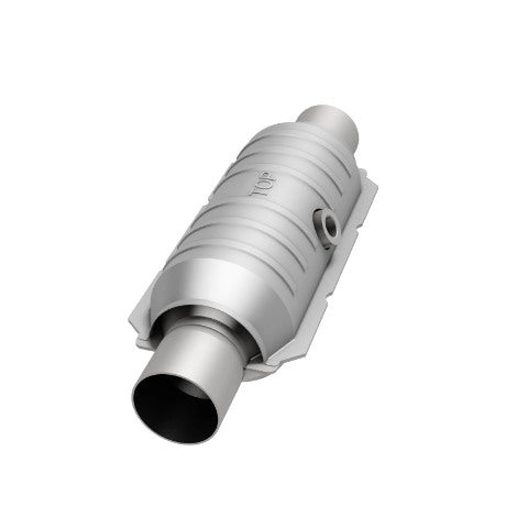MagnaFlow universal catalytic converter 2.25 inch inlet/outlet stainless steel CARB compliant 444355