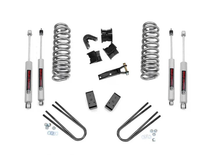 Fits Ford F-100/F-150 4WD (1977-1979) 4 Inch Lift Kit; Rear Blocks; 445-78-79.20