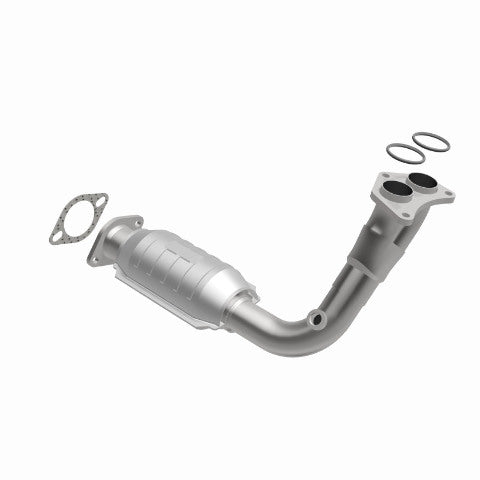 MagnaFlow direct-fit catalytic converter fits 1996-2002 Nissan Quest and 1996-1997 Mercury Villager, this and 1994-1998 Villager/Quest 3.0L stainless steel CARB compliant 447170