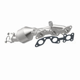 MagnaFlow direct-fit catalytic converter for 2001-2002 Nissan Frontier 3.3L driver side stainless steel CARB compliant 447193