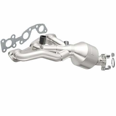 MagnaFlow direct-fit catalytic converter for 2001-2002 Nissan Frontier 3.3L driver side stainless steel CARB compliant 447193