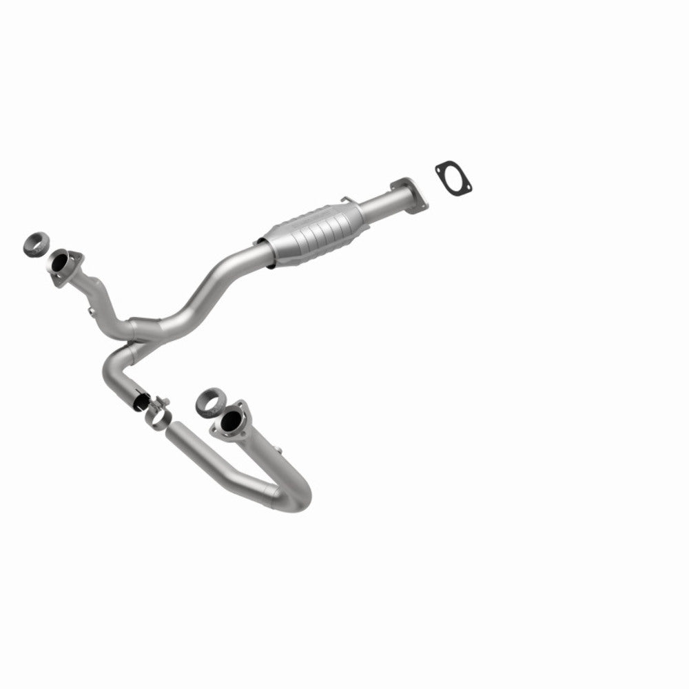 MagnaFlow direct-fit catalytic converter fits 2000-2002 2000 Chevrolet S10, GMC Sonoma, and additional vehicles and 2000 GM S10/Sanoma 4.3L stainless steel CARB compliant 447249