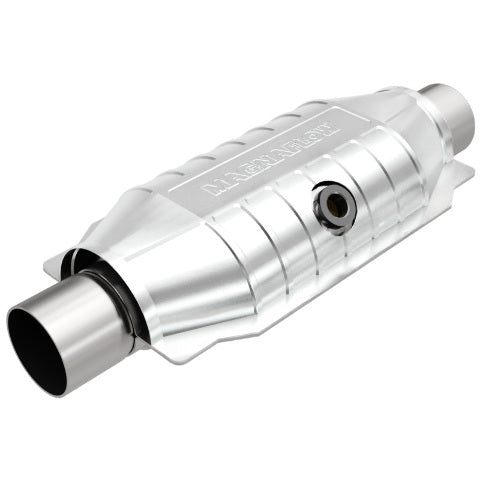 MagnaFlow universal catalytic converter 2.5 inch inlet/outlet stainless steel CARB compliant 447256