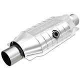 MagnaFlow universal catalytic converter 2.5 inch inlet/outlet stainless steel CARB compliant 447256