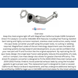 MagnaFlow direct-fit catalytic converter for 2000-2002 Chevy Camaro 5.7L stainless steel CARB compliant 4481489