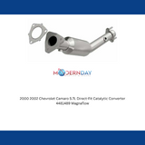 MagnaFlow direct-fit catalytic converter for 2000-2002 Chevy Camaro 5.7L stainless steel CARB compliant 4481489