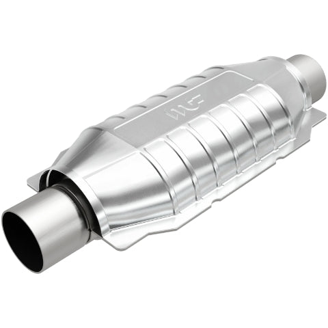 MagnaFlow universal catalytic converter 2.25 inch inlet/outlet stainless steel CARB compliant 448305