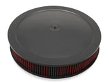 Holley 4500 drop base air cleaner black w/3 red washable gauze filter - 120-4630