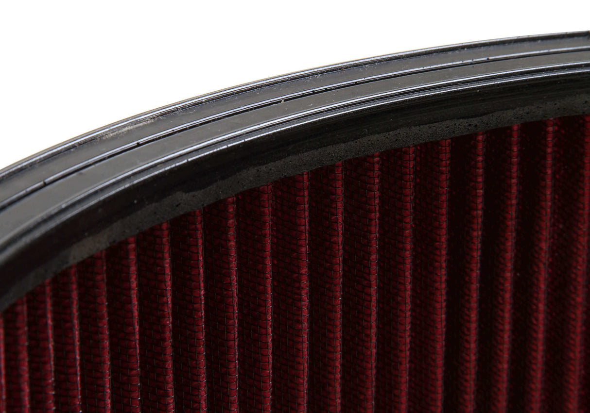 Holley 4500 Drop Base Air Cleaner Black w/6 Red Washable Gauze Filter - 120-4660