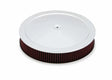 Holley 4500 drop base air cleaner chrome w/3 red washable gauze filter - 120-4530 black