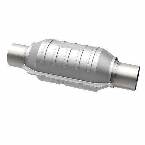 MagnaFlow universal catalytic converter 2.5 inch inlet/outlet stainless steel CARB compliant 458006