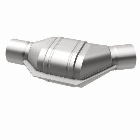 MagnaFlow universal catalytic converter 2.5 inch inlet/outlet stainless steel CARB compliant 458076