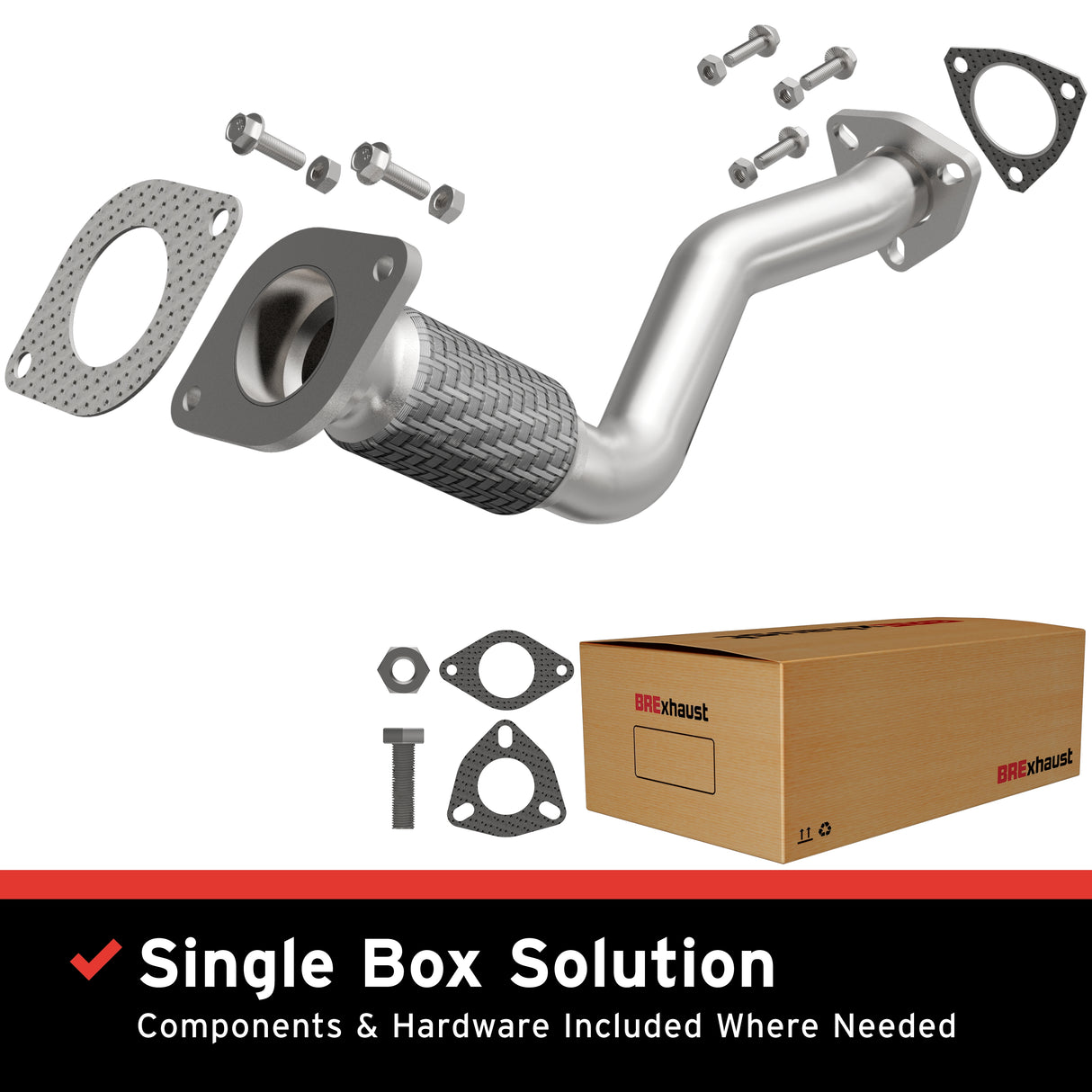 2009-2010 Chevy Malibu Direct-Fit Front Pipe Kit 107-0097 steel