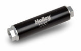 Holley 460 GPH VR Series Billet Fuel Filter - 162-577 black stainless steel aluminum
