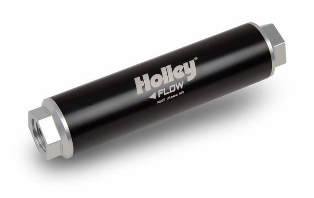 Holley 460 GPH VR Series Billet Fuel Filter - 162-577 black stainless steel aluminum