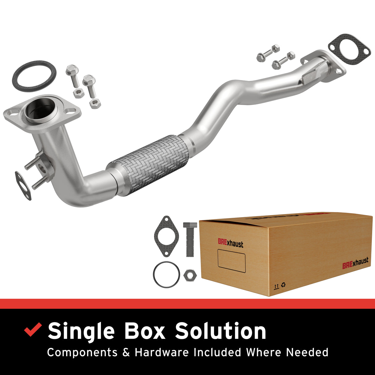1993-1995 Geo Prizm Direct-Fit Front Pipe Kit 107-0088 steel