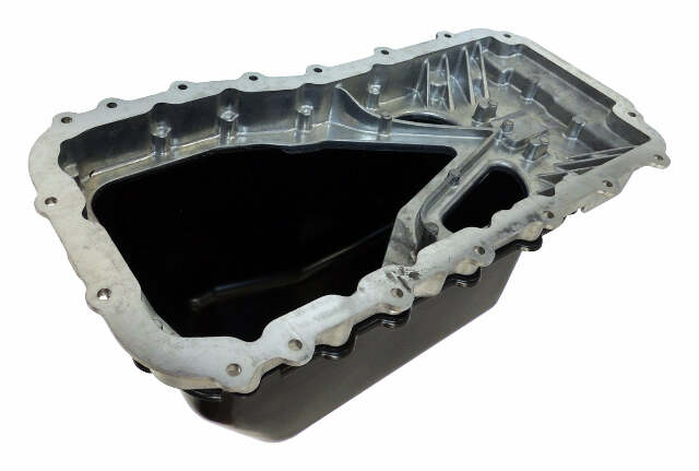 Jeep Aluminum Black Engine Oil Pan - 4666153AC steel