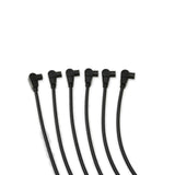 Spark Plug Wire Set Universal 8mm Silicone Spiro Pro 350 ohm/ft Black 72096