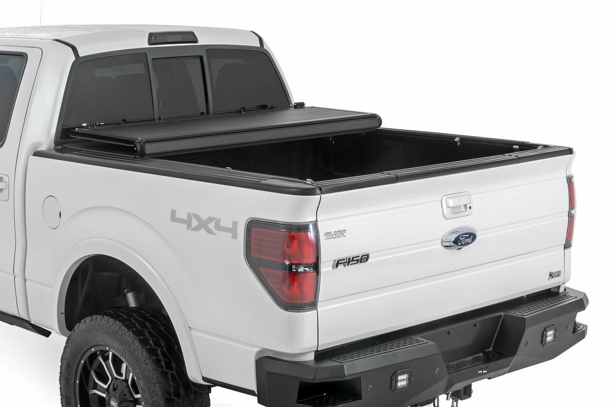 Fits Ford F-150 2WD/4WD (04-14) Hard Low Profile Bed Cover; 5'7" Bed; 47214550B