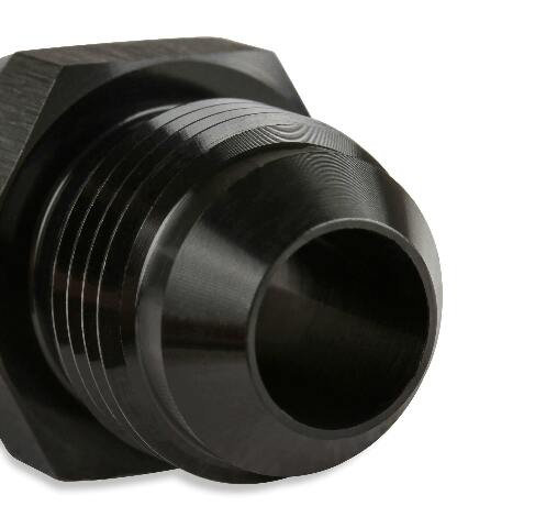 Mr. Gasket 6 AN to 9/16 18 (an6) O ring black BL aluminum 480006