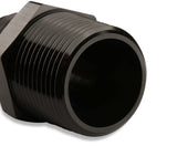 Mr. Gasket straight 6 AN to 3/8 inch NPT adapter black BL aluminum 481666