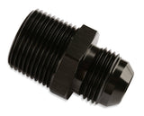 Mr. Gasket straight 6 AN to 3/8 inch NPT adapter black BL aluminum 481666