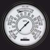 Classic Instruments 49-50 Shoebox Package, White FC49W dash gauge cluster