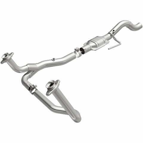 MagnaFlow direct-fit catalytic converter fits 2000-2003 Dodge Dakota 5.9L and 2000-2003 Dodge Dakota 3.9L stainless steel CARB compliant OBDII 49111