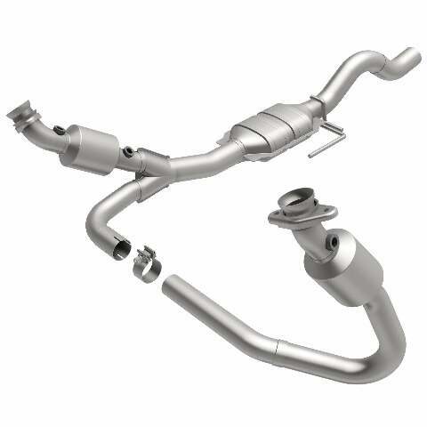MagnaFlow direct-fit catalytic converter fits 2000-2003 Dodge Dakota 5.9L and 2000-2003 Dodge Dakota 3.9L stainless steel CARB compliant OBDII 49112