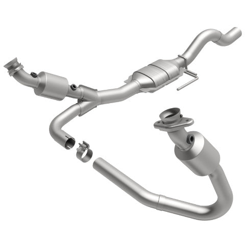 MagnaFlow direct-fit catalytic converter fits 2000-2003 Dodge Dakota 5.9L and 2000-2003 Dodge Dakota 3.9L stainless steel CARB compliant OBDII 49112